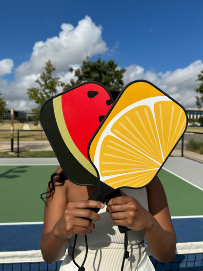 Lemon Print Pickleball Paddle