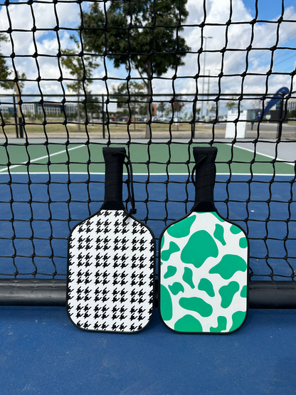 Cow Print Pickleball Paddle