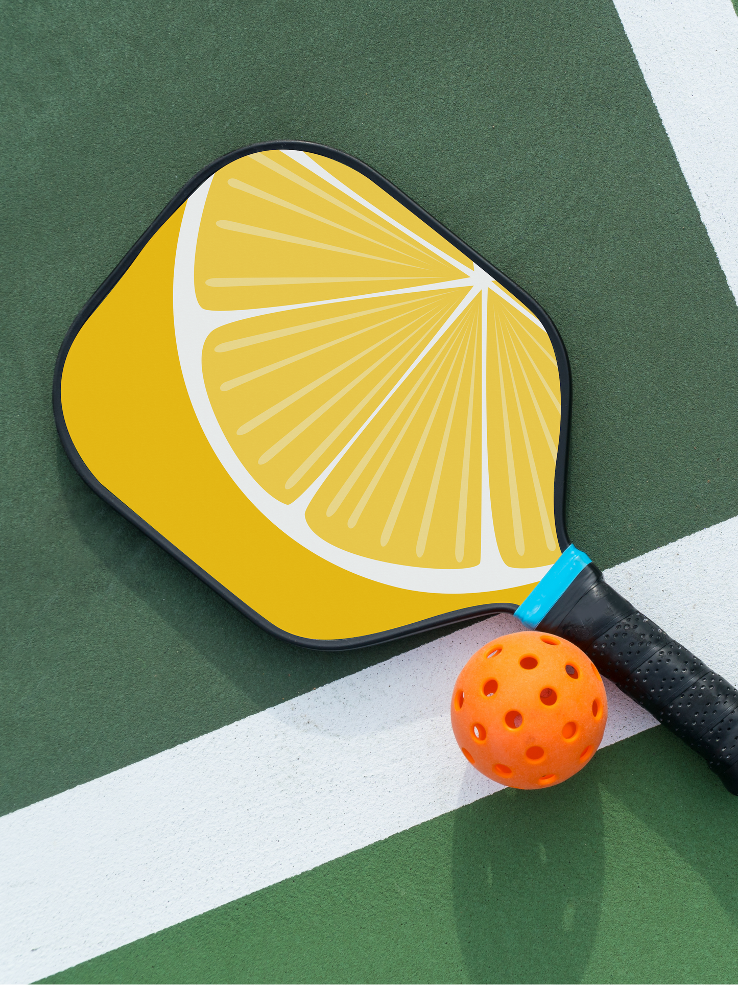 Lemon Print Pickleball Paddle